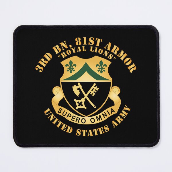 Item preview, 3rd Bn, 81st Armor - Royal Lions - DUI X 300 designed and sold by Military Insignia Products.