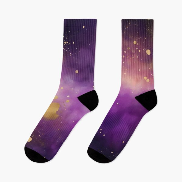 Aperçu de l'œuvre De l'or dans l'espace violet créée et vendue par CalmnessbyChoice.