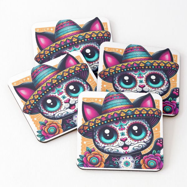 Item preview, Cat celebrate the day of deads designed and sold by Coollzone.