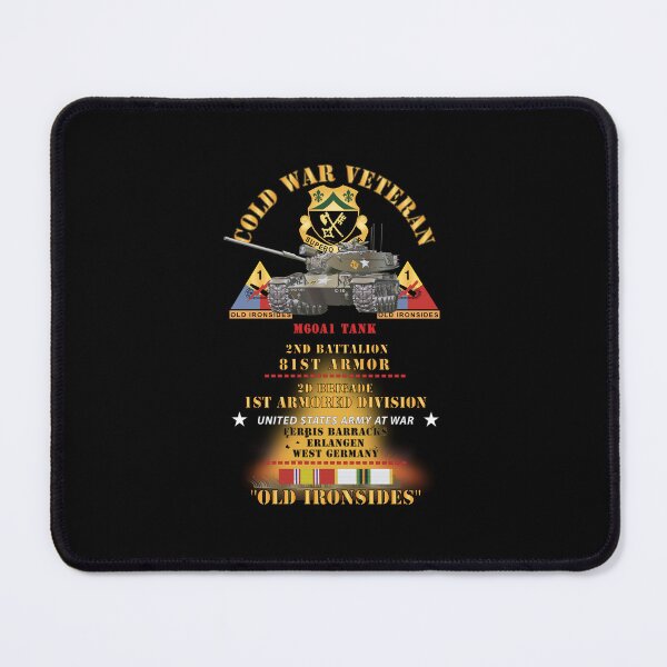 Item preview, 2nd Bn, 81st Armor, 1st Armored Division - Ferris Bks, Erlangen, Germany - M60A1 Tank  - Old Ironsides w Fire - w DUI - COLD X 300 designed and sold by Military Insignia Products.