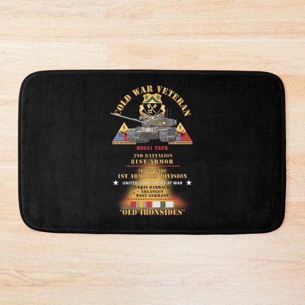 Item preview, 2nd Bn, 81st Armor, 1st Armored Division - Ferris Bks, Erlangen, Germany - M60A1 Tank  - Old Ironsides w Fire - w DUI - COLD X 300 designed and sold by Military Insignia Products.