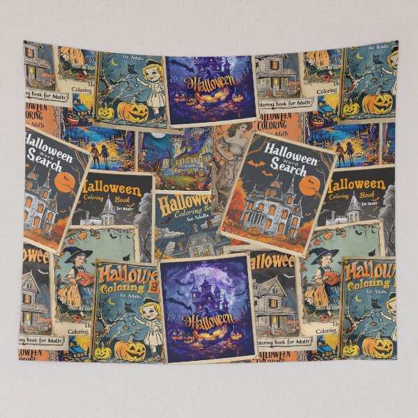 Item preview, Vintage Halloween Pages designed and sold by HematiteDesign.