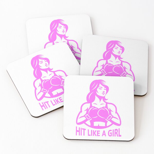 Item preview, Hit Like A Girl! Pink Girls Boxing Club designed and sold by PMCreative.