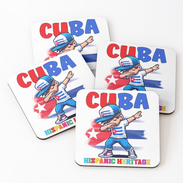 Item preview, Cuba Dabbing Kid Hispanic Heritage Celebration for Kids designed and sold by NUMAcreations.