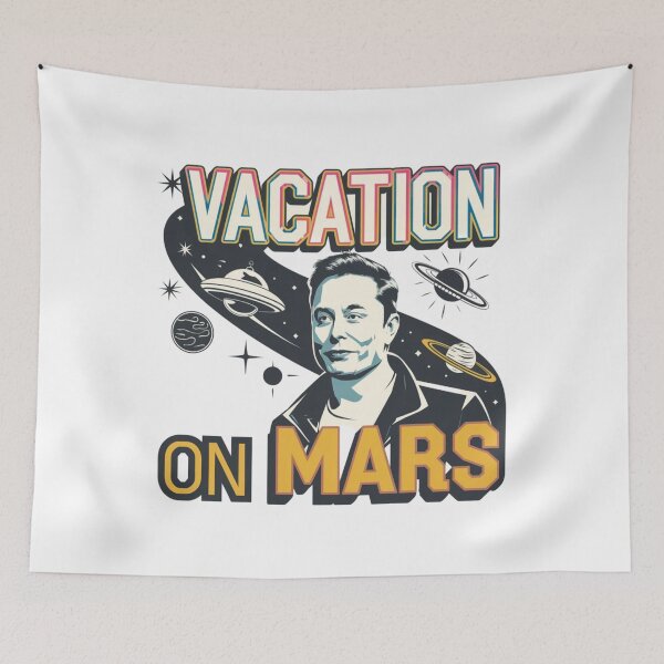 Item preview, Vacation on Mars, Future, funnyfits70, Humor, Funny,  designed and sold by FunnyFits70.