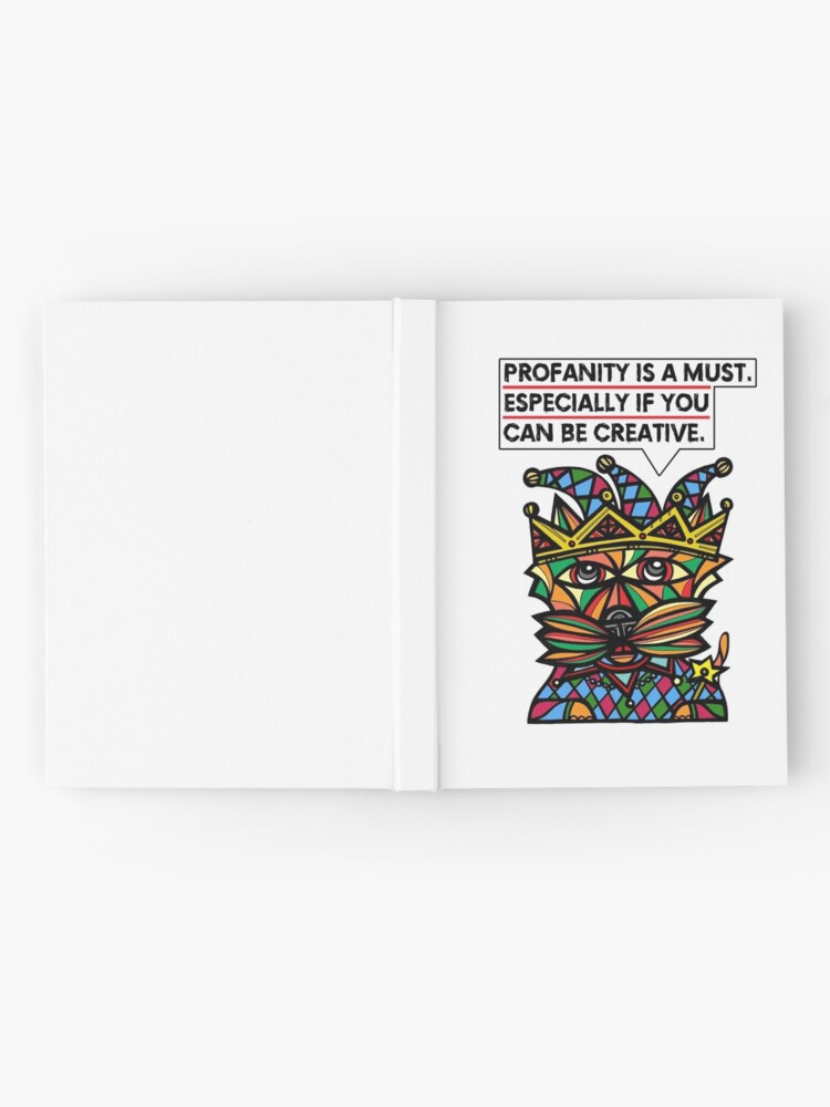 Thumbnail 2 of 3, Journal, "Profanity is a must, especially if you can be creative." designed and sold by 631art.