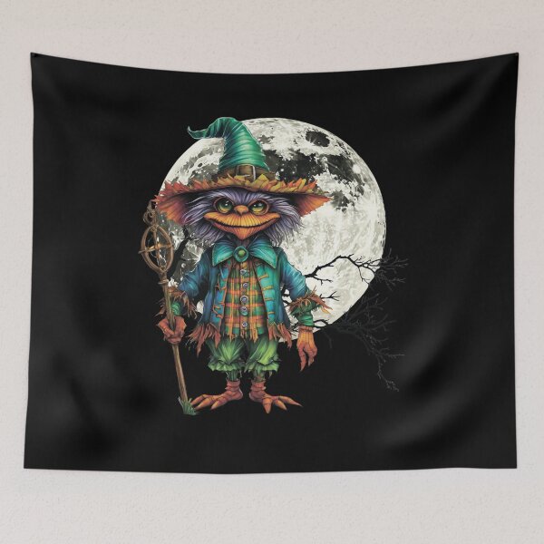 Item preview, Full moon and Halloween monster. designed and sold by MagelliShop.