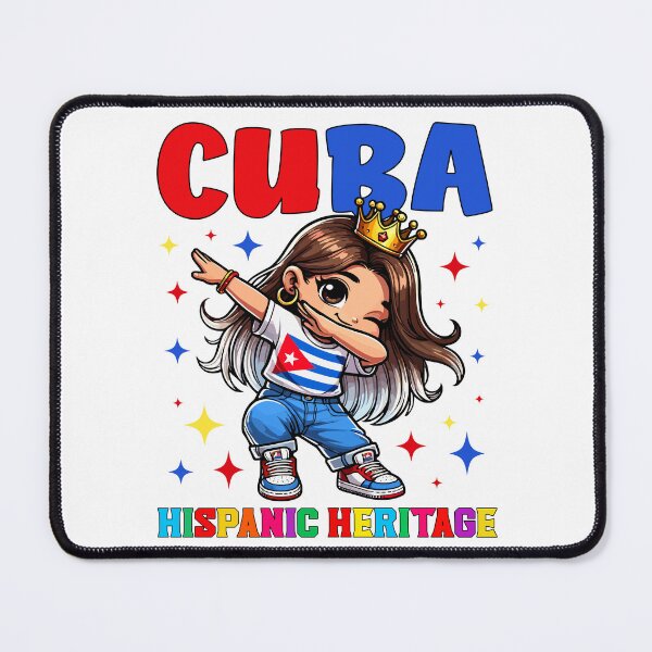 Item preview, Cuba Dabbing Girl Hispanic Heritage Month for Kids designed and sold by NUMAcreations.