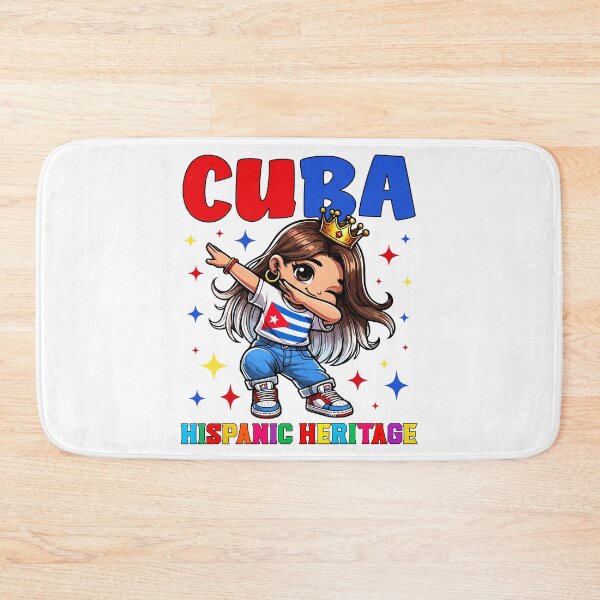 Item preview, Cuba Dabbing Girl Hispanic Heritage Month for Kids designed and sold by NUMAcreations.
