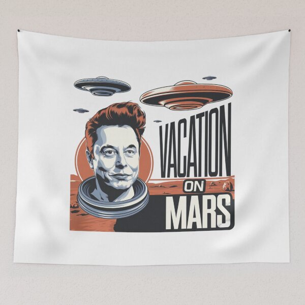 Item preview, Vacation on Mars, Future, funnyfits70, Humor, Funny,  designed and sold by FunnyFits70.