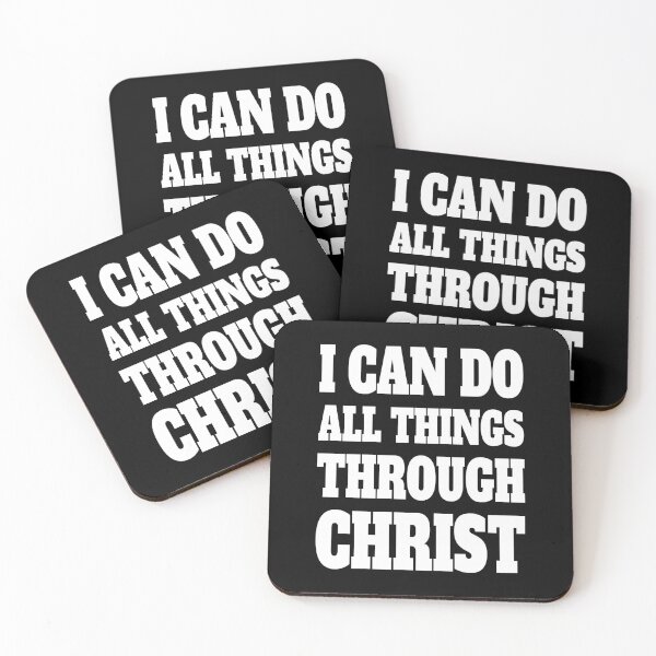 Item preview, I Can Do All Things Through Christ! White And Black Christian designed and sold by PMCreative.