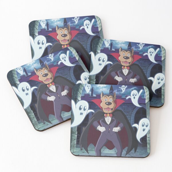 Artikelvorschau, fröhlicher Hund Dracula, Halloween-Thema entworfen und verkauft von echotek.