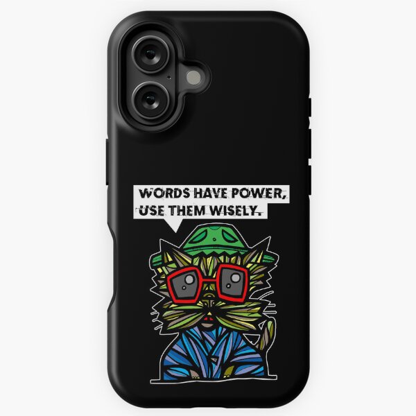 "Words have power, use them wisely." iPhone Tough Magsafe Case