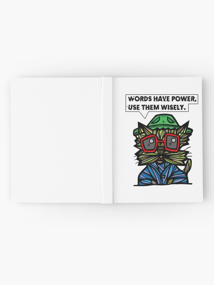 Thumbnail 2 of 3, Journal, "Words have power, use them wisely." designed and sold by 631art.