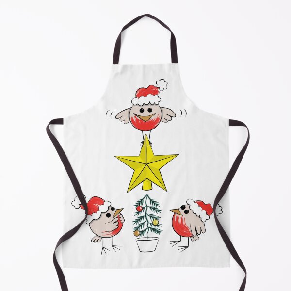 Item preview, Cute robins decorating a Christmas tree designed and sold by Moorcatstudio.