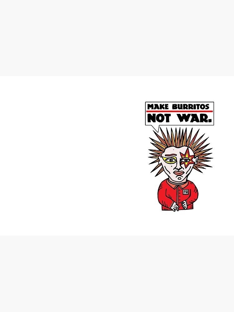 Thumbnail 3 of 3, Journal, "Make burritos, not war." designed and sold by 631art.