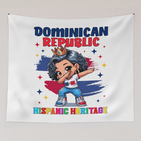Item preview, Dominican Republic Girl Hispanic Heritage Celebration kids designed and sold by NUMAcreations.