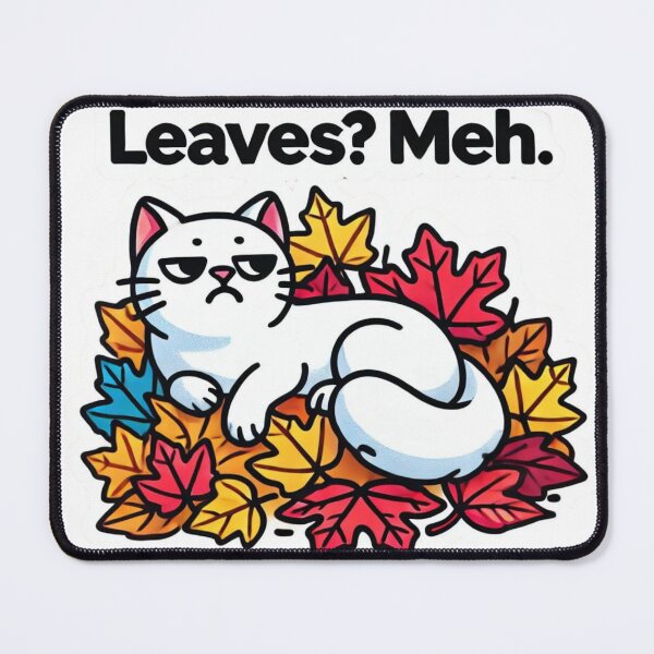 Item preview, Fall Leaves Cat Meh. designed and sold by JediKittenWars.