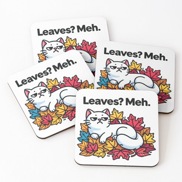 Item preview, Fall Leaves Cat Meh. designed and sold by JediKittenWars.