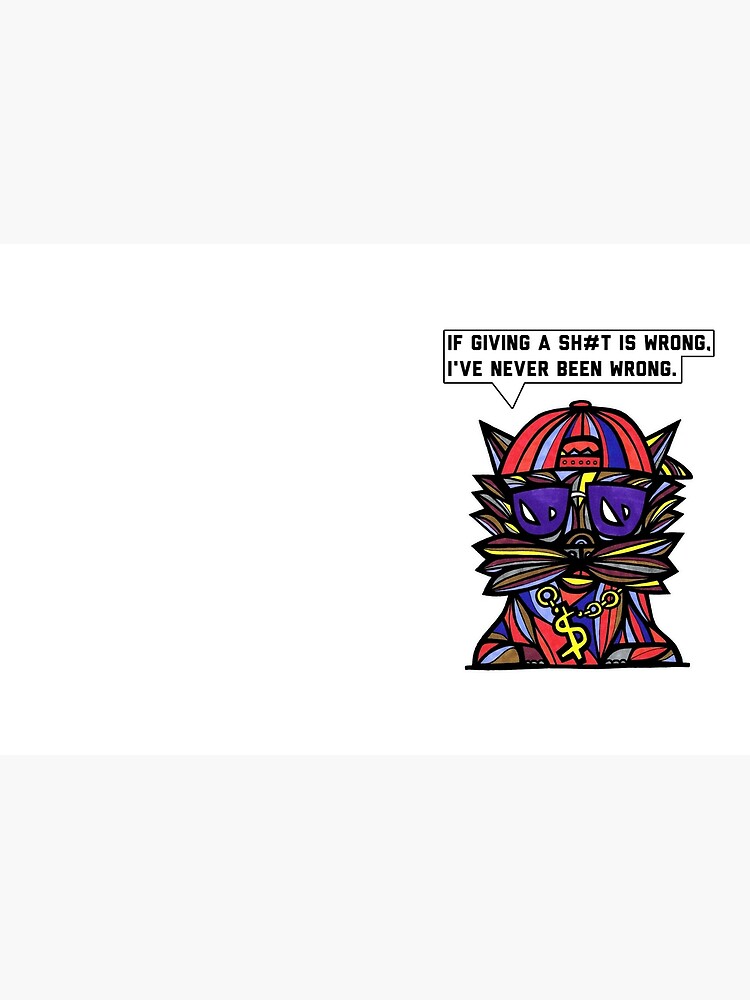Thumbnail 3 of 3, Journal, "If giving a sh#t is wrong, I've never been wrong." designed and sold by 631art.