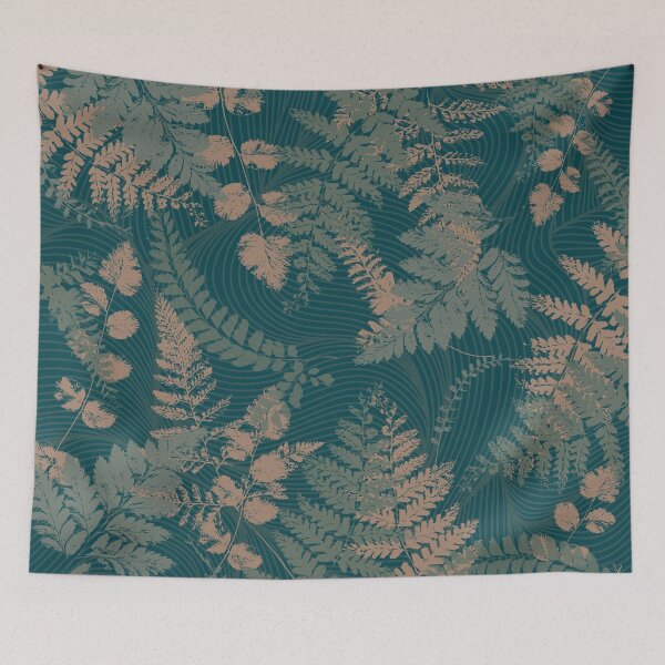 Item preview, Forest Ferns with Dark Green Background designed and sold by TurquoiseBird.