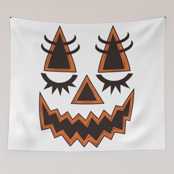 Item preview,  Jack O Lantern Face Pumpkin Eyelashess Halloween Costume Funny  designed and sold by SztylishDesigns.