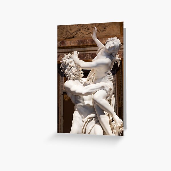 Item preview, Rome, Italy - Borghese Gallery - The abduction of Proserpina, by Gian Lorenzo Bernini, 1622 - white Carrara marble statue designed and sold by Paolo Modena Photography    -   Fine Italian Art.