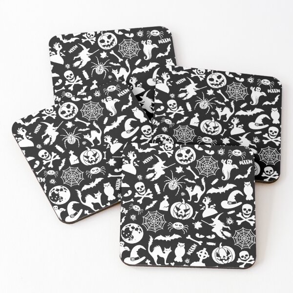 Item preview, halloween cute black pattern designed and sold by Cine Merch.