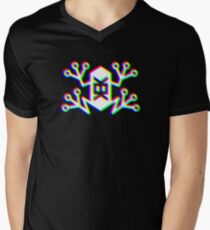 Memetic Warfare KEK Frog -RGB- Men's V-Neck T-Shirt