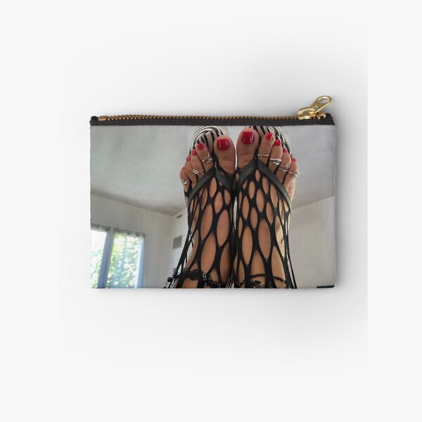 Item preview, My feet with fishnet in platform highheel flipflops designed and sold by AuxpiedsdemaDo.