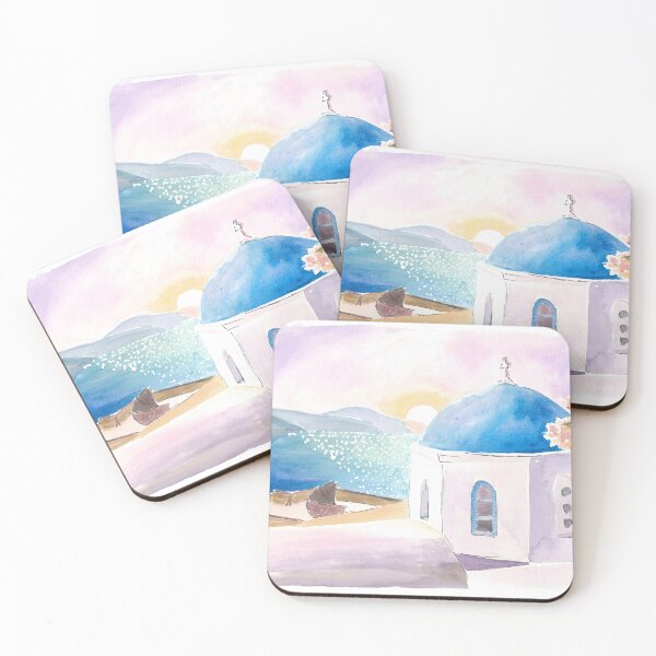 Item preview, Santorini Rooftop Dreams in Oia and Greek Island Seaview designed and sold by artshop77.