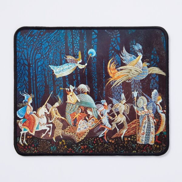 Item preview, 'The Fairy Procession' (Thorn Rose Storybook Cover) by Errol Le Cain, 1977. HD Remastered Vibrant Fairytale Illustration with Witch designed and sold by Arwen-Art.