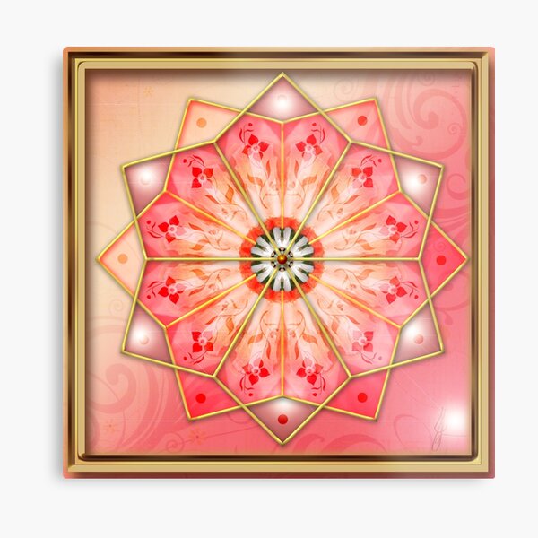 Archangel Ariel Mandala Metal Print