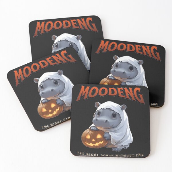Item preview, Moo deng Cute Baby Hippo Boo Deng in Halloween  designed and sold by No11DigitalArt.