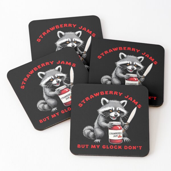 Item preview, Raccoon Strawberry jams  designed and sold by TeeARTHY.