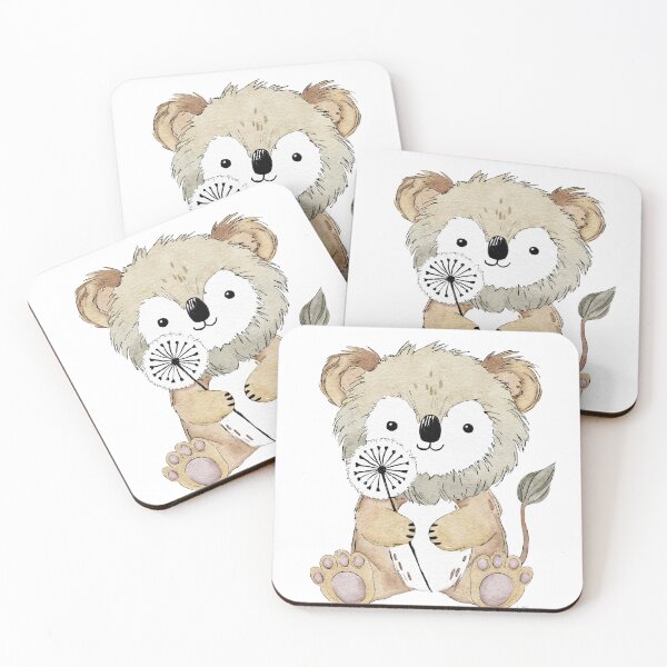 Item preview, Lion with his dandelion | baby | watercolor designed and sold by Linilei.