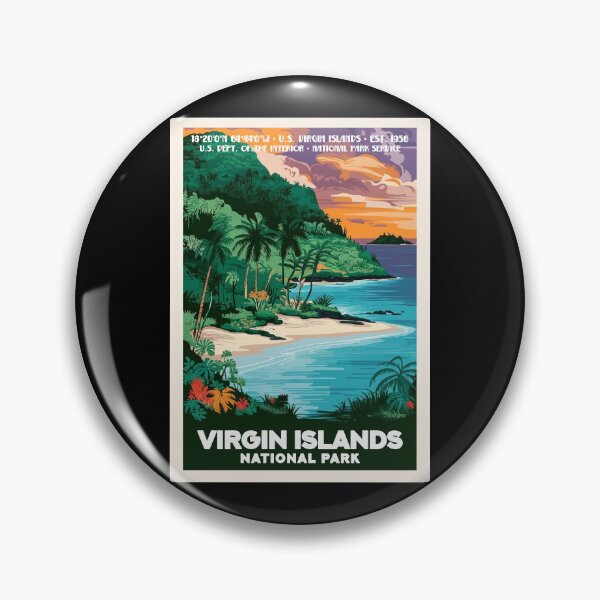 Item preview, Virgin Islands National Park, Vintage Travel designed and sold by PinkandP.