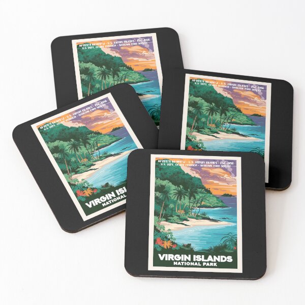 Item preview, Virgin Islands National Park, Vintage Travel designed and sold by PinkandP.