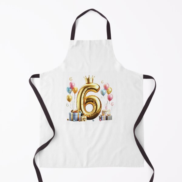 Item preview, Golden Balloon Number 6 with Crown and Birthday Party Decorations designed and sold by momo9981.