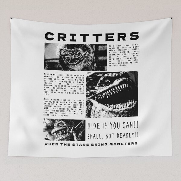 Item preview, Critters: Terror is on the move!, white version designed and sold by EspiralArt.