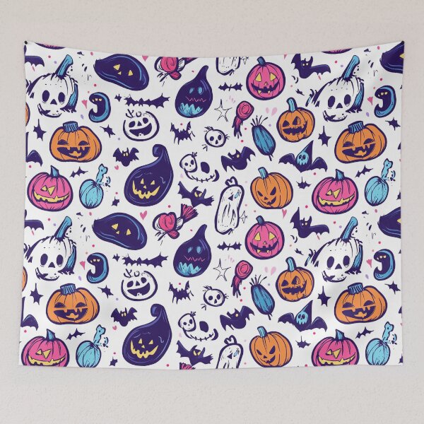 Item preview, Cute Colorful Halloween Pattern designed and sold by Wisdi.