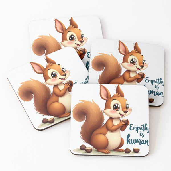 Item preview, Empathy inspirational text and Squirrel eating hazelnuts designed and sold by InkExpression.