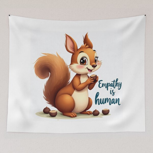 Item preview, Empathy inspirational text and Squirrel eating hazelnuts designed and sold by InkExpression.