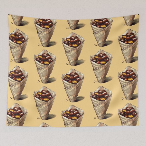 Item preview, Roast Chestnuts on a Newspapper | Cozy Holiday Collection designed and sold by monkeybusiness.pt.