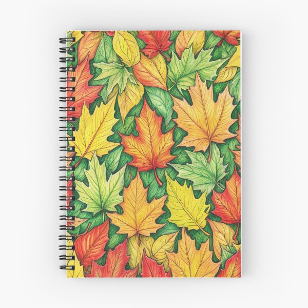Item preview, Pattern with Colorful Maple Leaves, Capturing the Essence of Nature's Seasons.  designed and sold by twisted-dot.