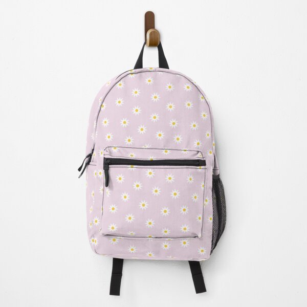 Item preview, White Daisy Pattern on a Soft Pink Background designed and sold by velvetearth.
