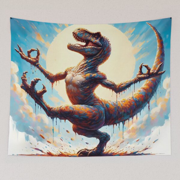 Item preview, Yoga feliz del T-Rex designed and sold by TrexAmbassador.