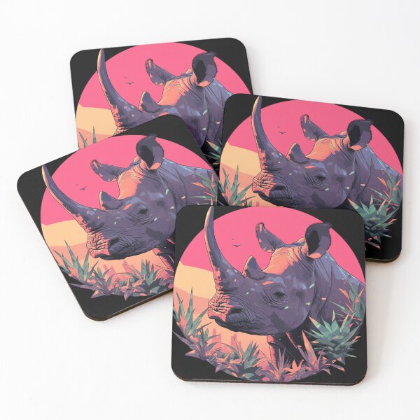 Item preview, Black Rhino // endangered animals // black rhinoceros // Africa  designed and sold by SMARTKIT  DESIGNAGENCY.