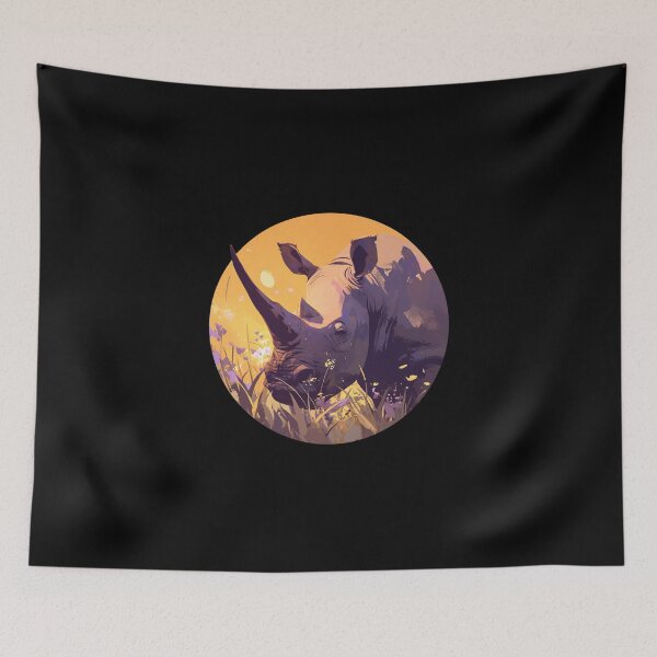 Item preview, Black Rhino // endangered animals // black rhinoceros // Africa  designed and sold by SMARTKIT  DESIGNAGENCY.