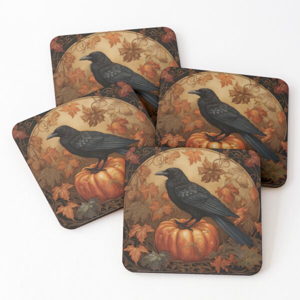 Item preview, Halloween Raven with Pumpkin designed and sold by Marina3333.